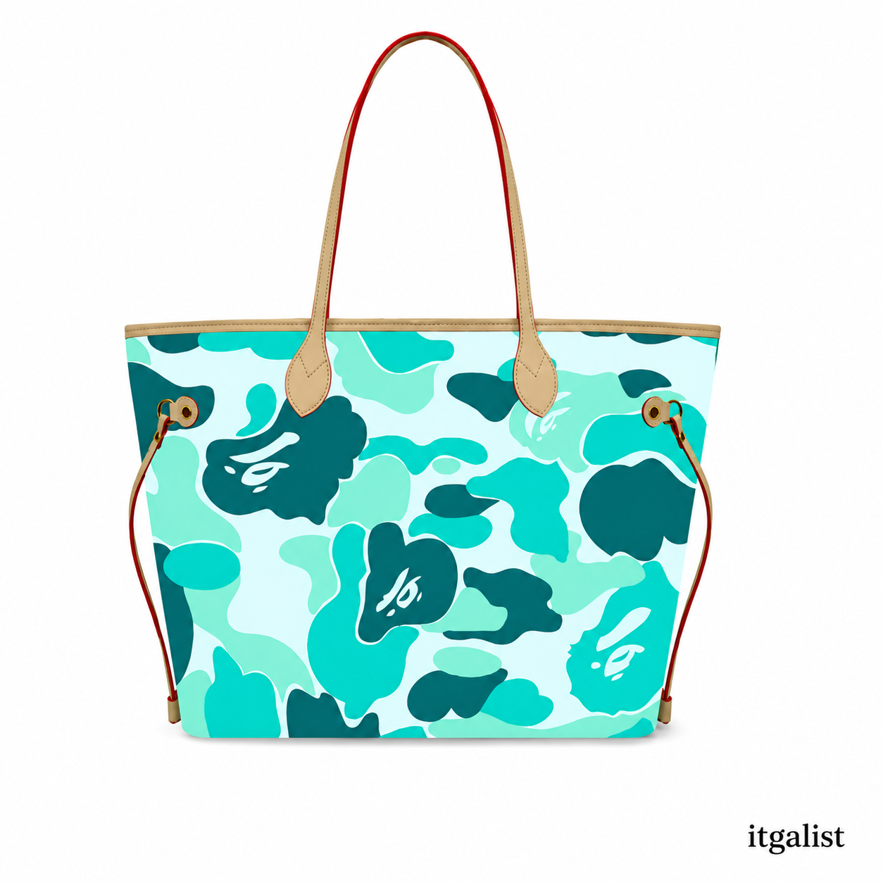 Tiffany Blue Camo Tote