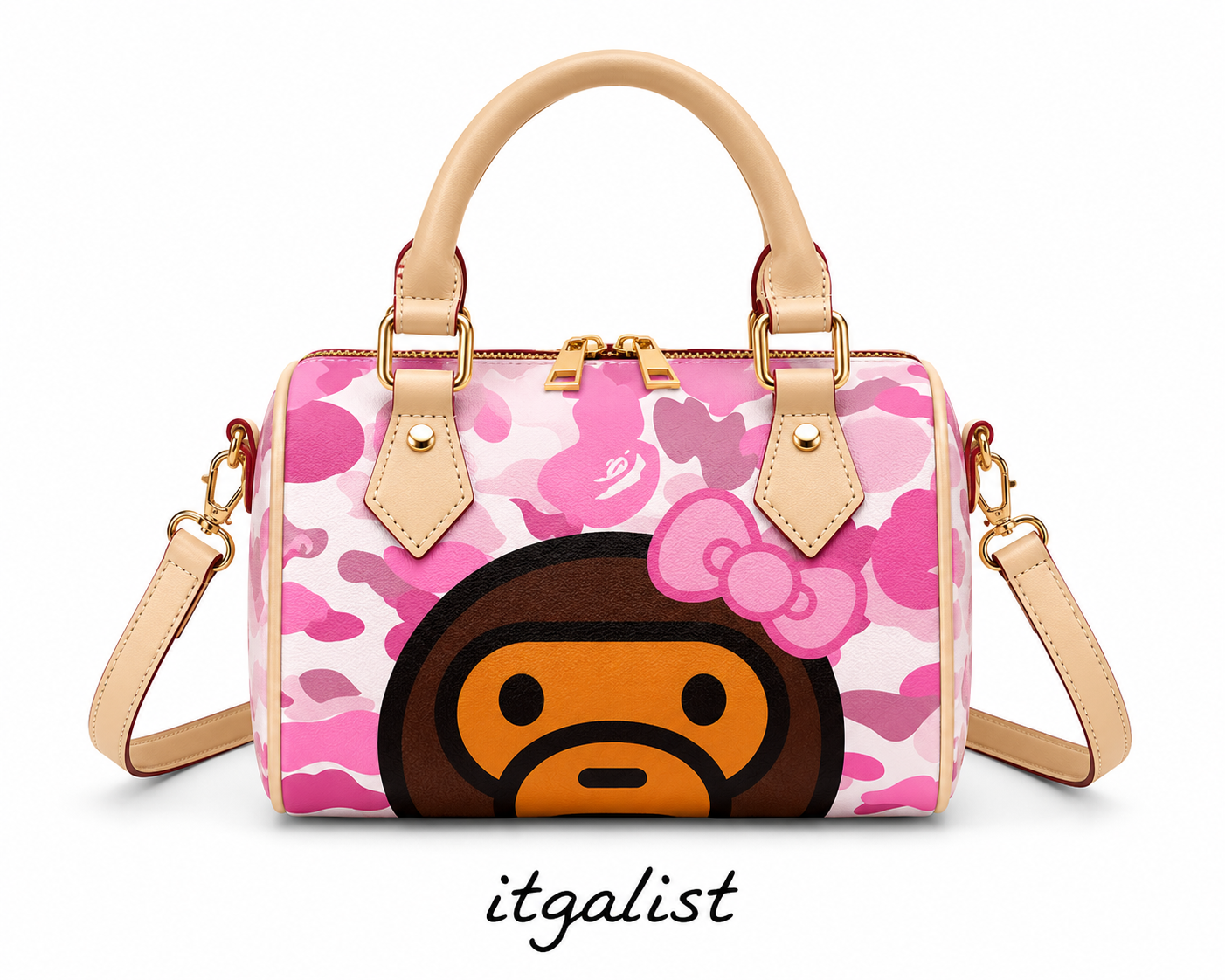 Pink Camo Crossbody/ Handbag